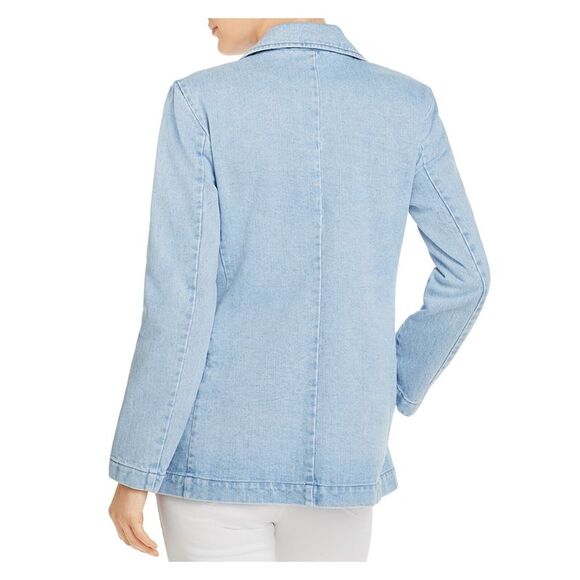 KSENIA SCHNAIDER Womens Light Blue Peacoat Jacket Size: XS - Picture 2 of 2